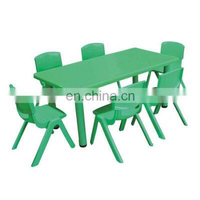 Professional Manufacturer Kindergarten Preschool Cheap Plastic Study Table Kids Furniture Table and Chiars Set photo-4