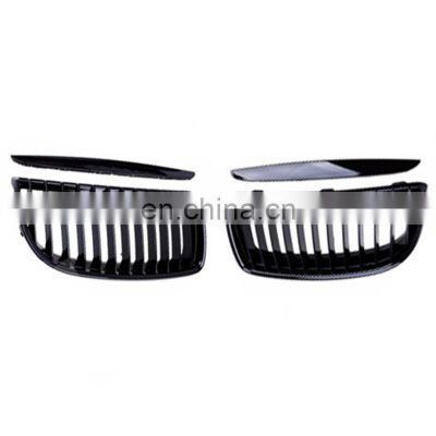 Gloss Black Single line Kidney Front Grille Grill Kidney For Bmw 05-08 Sedan Wagon E90 E91 05-08  Car Styling Racing Grills