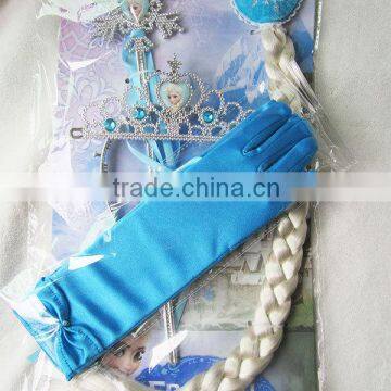 Cosplay frozen elsa Wholesale frozen accessories,Elsa long gloves