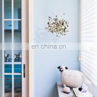 Modern Stainless Steel Chandelier Living Room Creative LED Pendant Light Gold/Chrome Dinning Room Tree Branch Ceiling Lamps