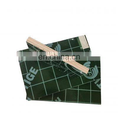 12mm WBP glue green plastic film faced plywood price