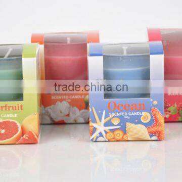 100g Scented Candle glass candle Jar ,Home Decorative wax candle jar SA-2028