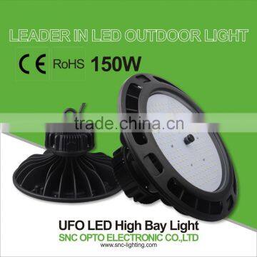 Magnesium alloy UFO CE/RoHS listed 150w high bay light for gas station