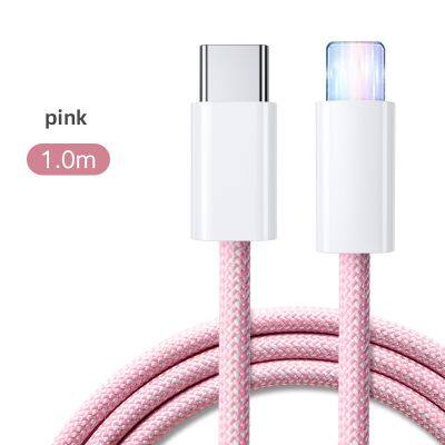 Fashion 1m 3ft Fast Charging Nylon Braided data cable Data Sync Mobile Phone Charger Cable