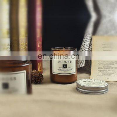 Indoor Brown Bottle Air Purification Aromatherapy Velas Para Decoracion Candles & Home Fragrance With Lid For Home Decor photo-2