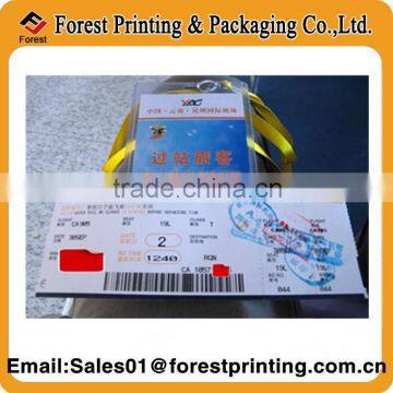 2014 High quality Art Paper Air Ticket Printing