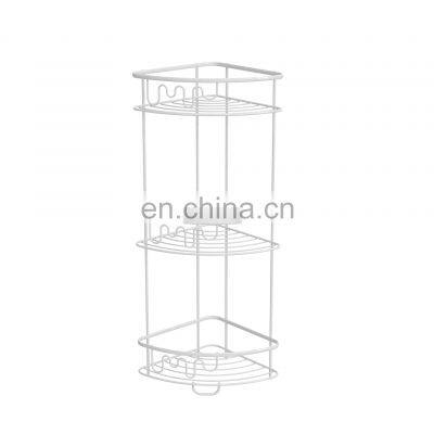 Good Quality Stainless Steel Kitchen Organization Shelves Storage Holders & Racks 3-Layer Metal Corner Triangle Storage Racks photo-4