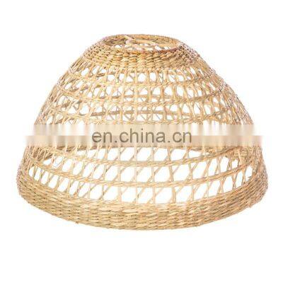 Hot Sale Decoration Lampshade Boho Seagrass Round Interior Design Ceiling lights Cheap Wholesale Vietnam Manufacturer