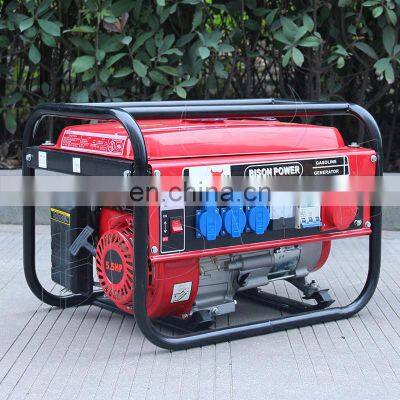 4 Stroke Air Cooled 2.5kva 2000w 2kw 5.5hp 110v 220v Silent Three Phase Portable Power Small 2500 Gasoline Generators For Sale