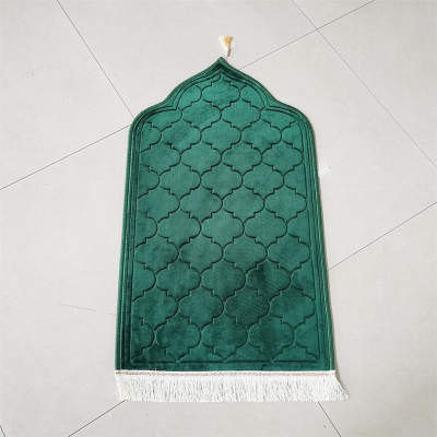 Muslim foldable prayer mat wholesale with pocket islamic plain prayer mat sejadah prayer mat with  backrest