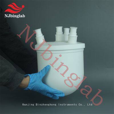 NJbinglab PTFE 5L Round-Bottom Flask, Non-stick and easy to clean