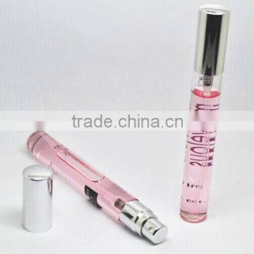 10ml tubular glass bottle with metal pump sprayer