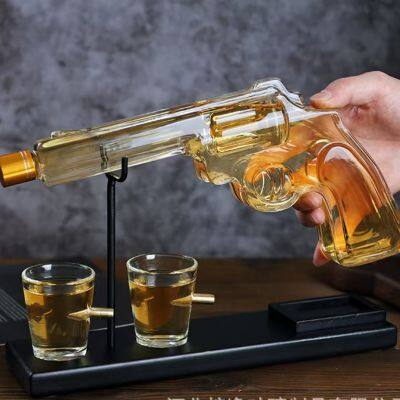 Blown High Borosilicate Glass Wine Vessels, Pistol-shaped Glassware photo-5