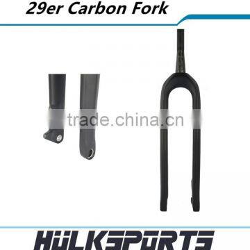 High Quality mtb bicycle front fork matt carbon mountain bike fork 3k/ud 29er carbon fork