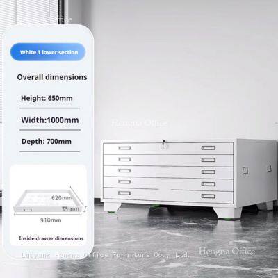 Steel Flat File Cabinet | 5 Drawer Stackable Design & A0 A1 Large Format Storage | Architect Office - Wholesale Supplier photo-3