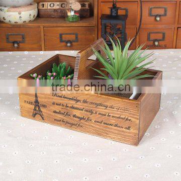 Hot Sell Wooden crate ,garden display wooden box ,wood tray wholesale