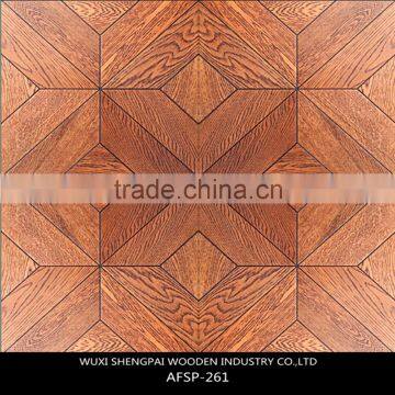 Moisture content 8%-10% engineered laminated art parquet wood flooring