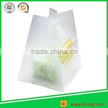 Strong Clear Transparent Colour Plastic Polythene Die Cut Handle Carrier Bags new style