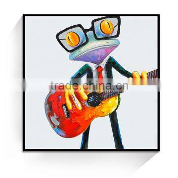 JC Fun Animal Designer Home Decoration Frog Canvas Art Painting For Living Room ANI-3A