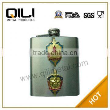 6oz FDA sand finish russia flask