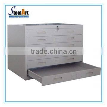 Power coating A0&A1 size moible metal drawer map cabinet /drawing filing cabinet