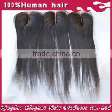 China Alibaba High Quality Silk Base Lace Brazilian Straight Human Hair Closure