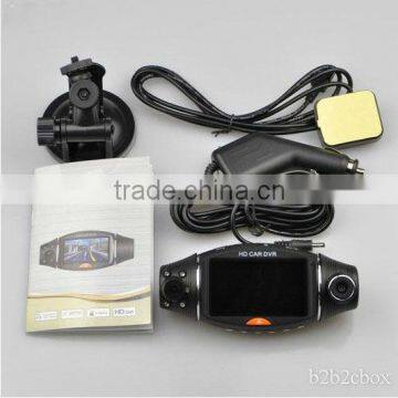 2.7" TFT LCD GPS Logger full hd 1080p dual car driving camera