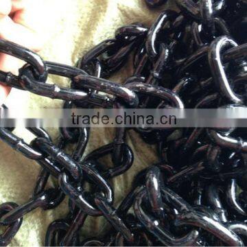 Black Painted Tested Round Link Chains