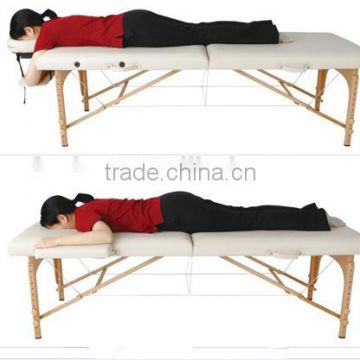 2 section wooden folding and portable sex massage table