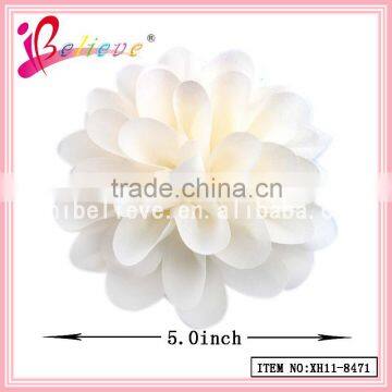 Chinese supplier new arrival 5 inch chiffon flower hairgrips wholesale for girls (XH11-8471)