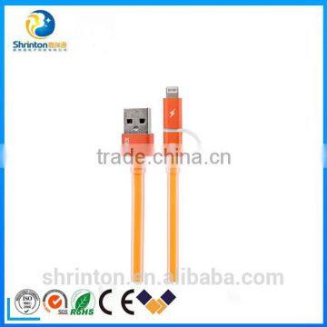 Remax 2 In1 Led USB Data Cable Fast Charging Cable for Iphone and Samsung photo-6