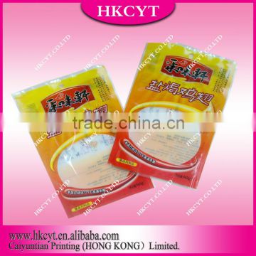 Plastic vacuum bag for cooked food