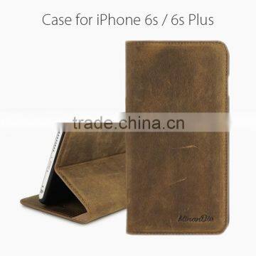 Minandio New arrival High Quality Luxury Mobile Phone Cases , For iphone 6 /6S Real Leather Case