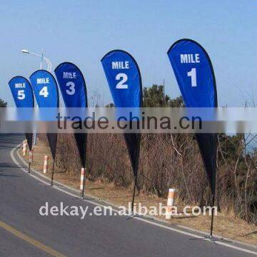 3.6M high quality outdoor advertising feather flag