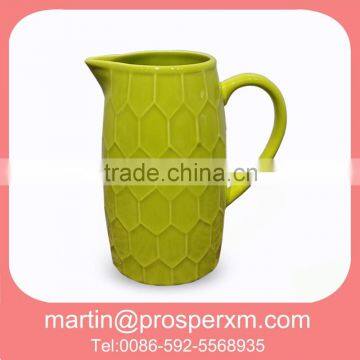 Big ceramic wholesale water pitcher