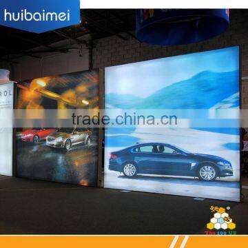 Backlit Trade Show Displays LED Advertising Frameless Light Box