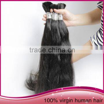 Best Sale Brazilian Human Hair Bulk Weaving Natural Black Unprocessed Remy Human Hair Bulk Extension photo-3