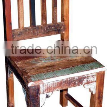 RECYCLE WOODEN RETRO DINING CHAIR