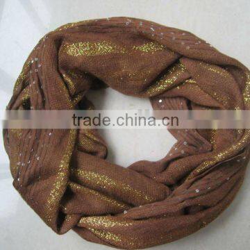 Circle Viscose lurex scarf