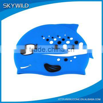 Kid style swim cap silicone cute swimming cap