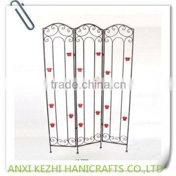 foldable decorative screen with tealight holder