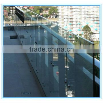 Glass Balcony Balustrade With Fittings For Balcony DS-LP388