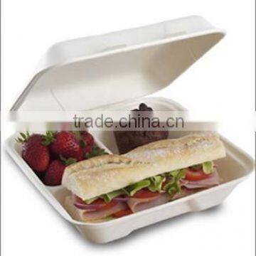 100% Compostable Take-away Lunch Box