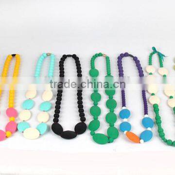 Food Grade Silicone Nursing Teething Necklace Wholesale For Mum And Baby photo-5