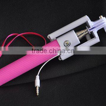 Colourful portable selfie stick for mobile phone