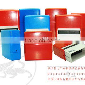 Indeliible stamp, autommatic, self-ink stamp