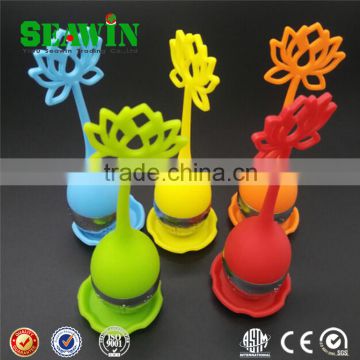 fashion lotus silicone tea filter bag silicone lotus filter strainer teabags