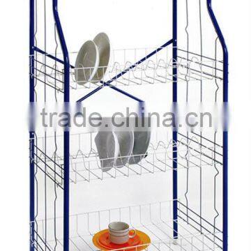 4-Tier metal dish rack