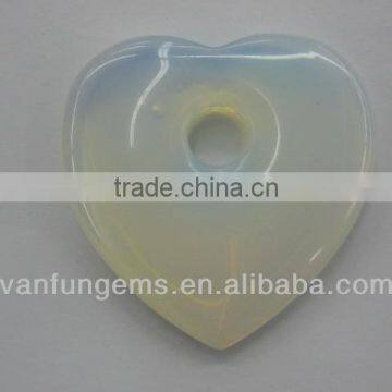 Wholesale Synthetic Opal heart shape pendant