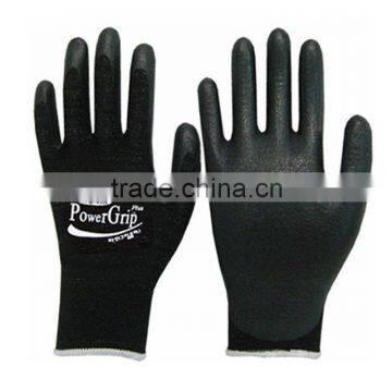 Top new gardening glove wholesale latex palm coated leather work glove with good quality GL2084